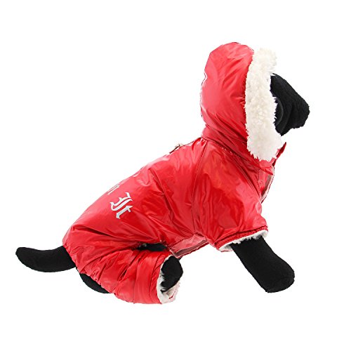 Doggie Design Red Ruffin It Dog Snow Suit Harness (X Small)