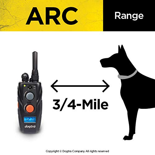 Dogtra Arc 2-Dogs Remote Training Collar - 3/4 Mile Range, Waterproof, Rechargeable, Static Stimulation, Vibration, Audible Tone