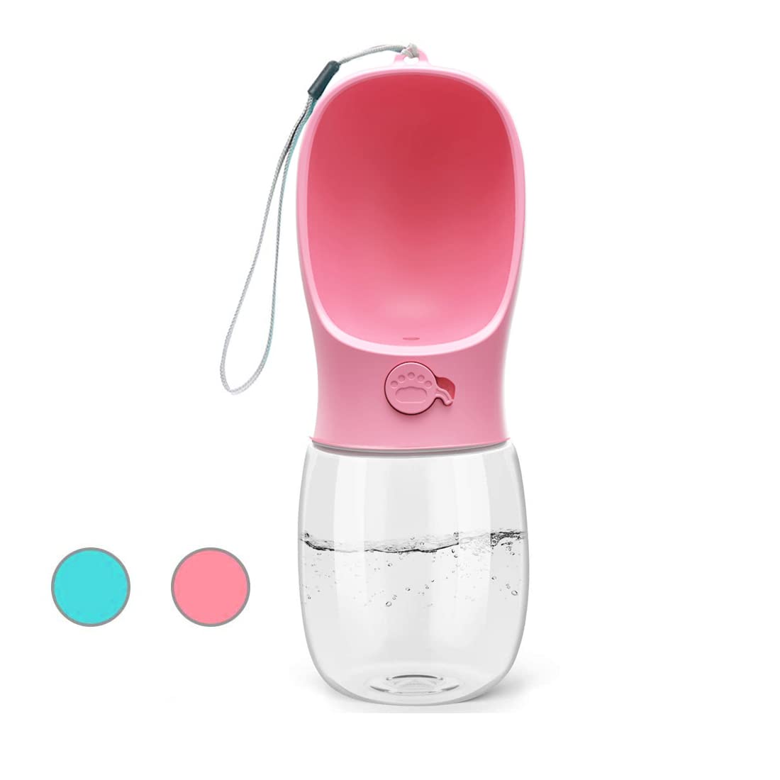 Kalimdor Dog Water Bottle, Leak Proof Portable Puppy Water Dispenser with Drinking Feeder for Pets Outdoor Walking, Hiking, Trav