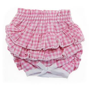 Doggie Design Ruffled Pink Gingham Dog Panties Xl