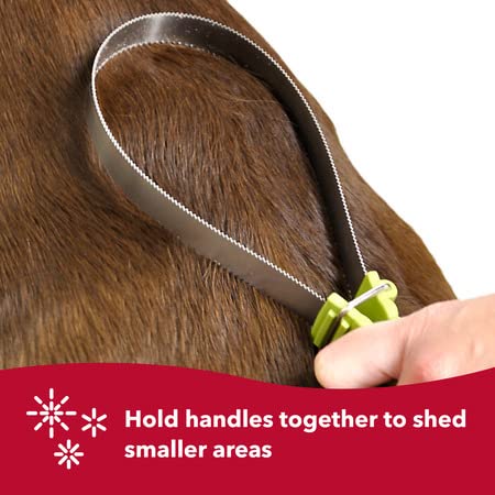 Coastal Pet Safari Dual-Sided Dog Shedding Blade - Stainless Steel Grooming Blade For Thick Coats - For Dogs With Short And Long Hair - Medium-Large - 10' X 3.25'