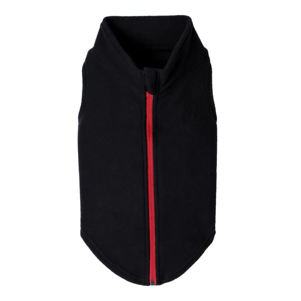 Gooby Boys 3X-Large Chest (~28.5 Inch) Zip Up Fleece, Black, 3X-Large 28.5 Us