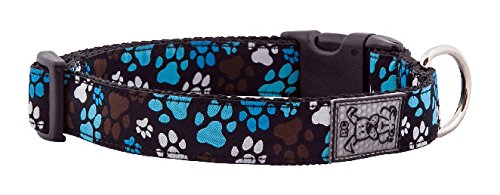 Rc Pets 1 Inch Adjustable Dog Clip Collar, Medium, Pitter Patter Chocolate