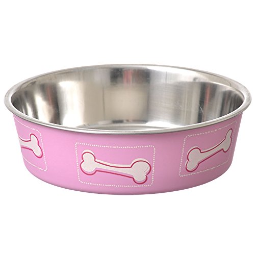 Loving Pets Coastal Bella Bowl For Dogs, Large, Pink