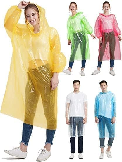 Dripdune Unisex Disposable Rain Card For Emergency Use Waterproof Rain | Easy To Carry & Use And Reusable | 2 To 3 Time Wear Thi