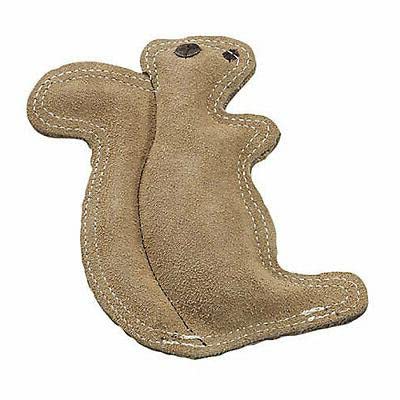 Spot Dura-Fused Leather Squirrel Dog Toy 6.5' Long X 8' High - Pack Of 3