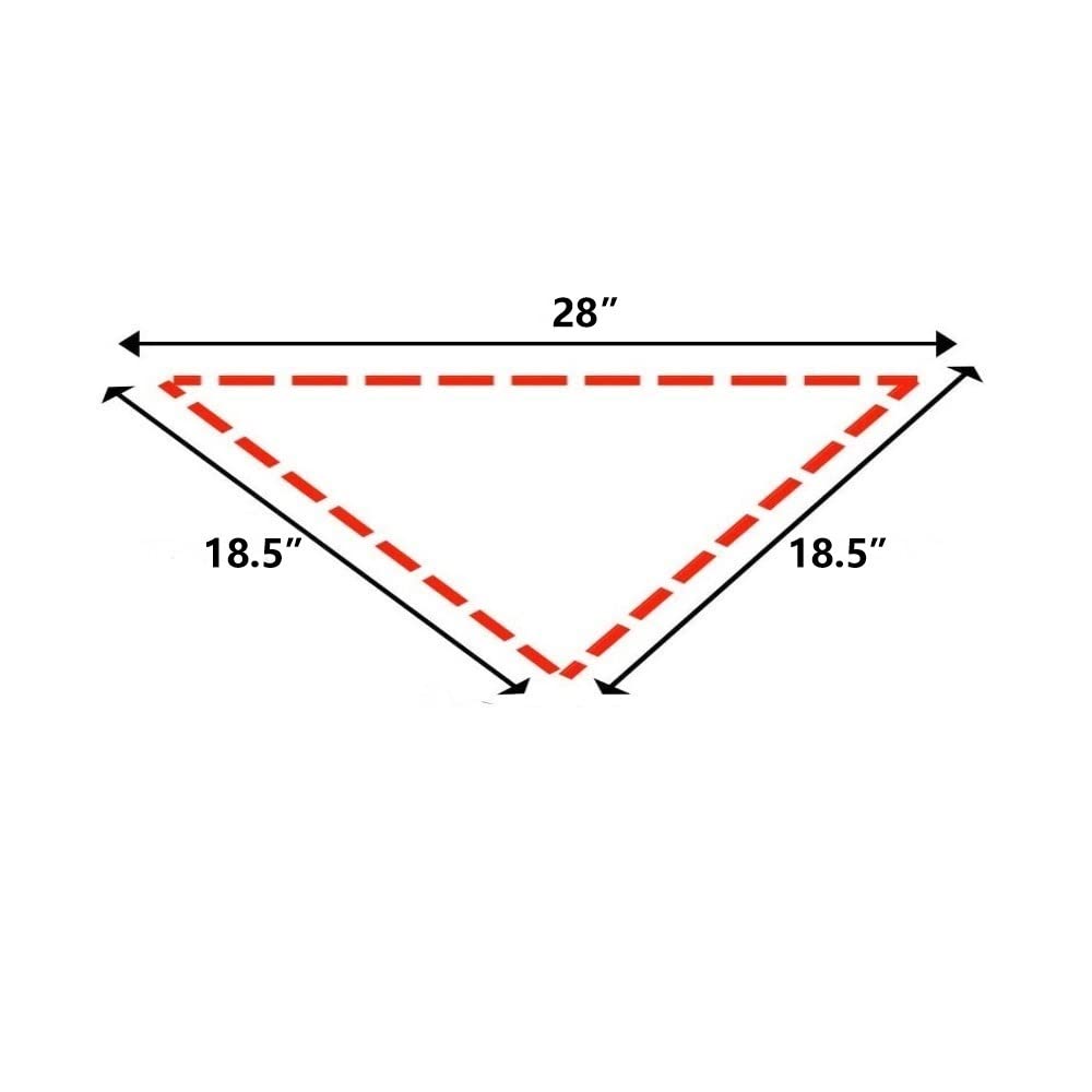 Eechicspace 1 Pack Pink Dog Plain Bandana For Medium Large Dogs