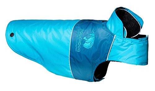 Touchdog Lightening-Shield Waterproof 2-In-1 Convertible Dog Jacket With Blackshark Technology  Blue - Extra Small