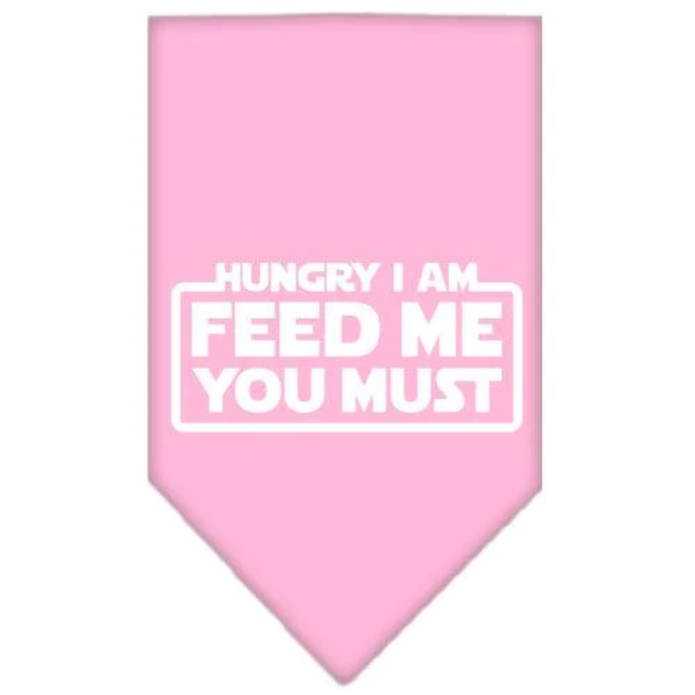 Mirage Pet Products Hungry I am Screen Print Bandana for Pets, Small, Grey