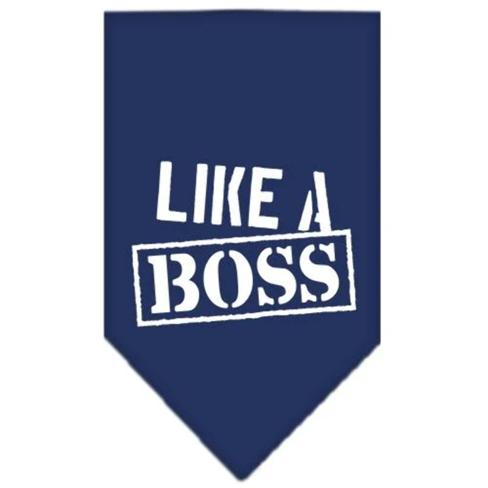 Mirage Pet Products Like a Boss Screen Print Bandana for Pets, Small, Light Pink