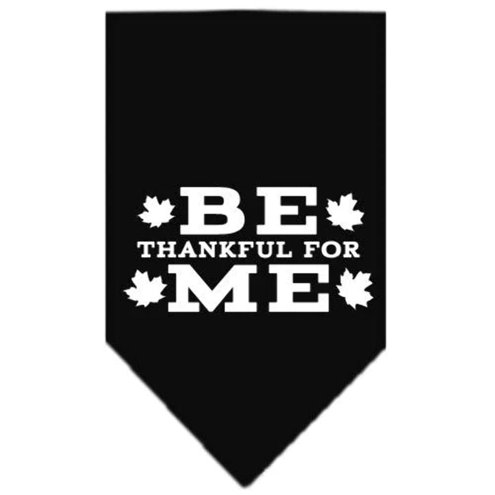 Mirage Pet Products Be Thankful for Me Screen Print Bandana, Small, Lime Green