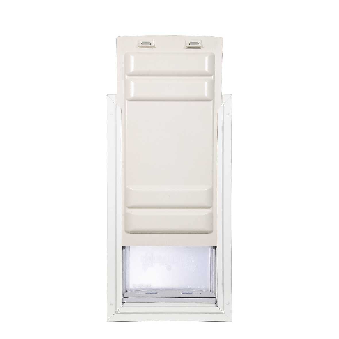 Endura Flap Single Flap Pet Door For Doors | All-Weather Insulated Flap | Durable Aluminum Frame With Secure Locking Cover | Int