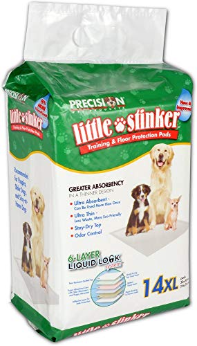 Precision Pet Little Stinker 30 By 30-Inch 14-Pack Housebreaking Pads, X-Large