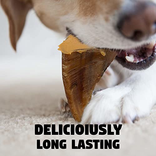 Downtown Pet Supply Dog Bones - Cow Hooves for Dogs Made in USA - Dog Dental Treats & Rawhide Free Dog Chews - Bully Sticks Alte