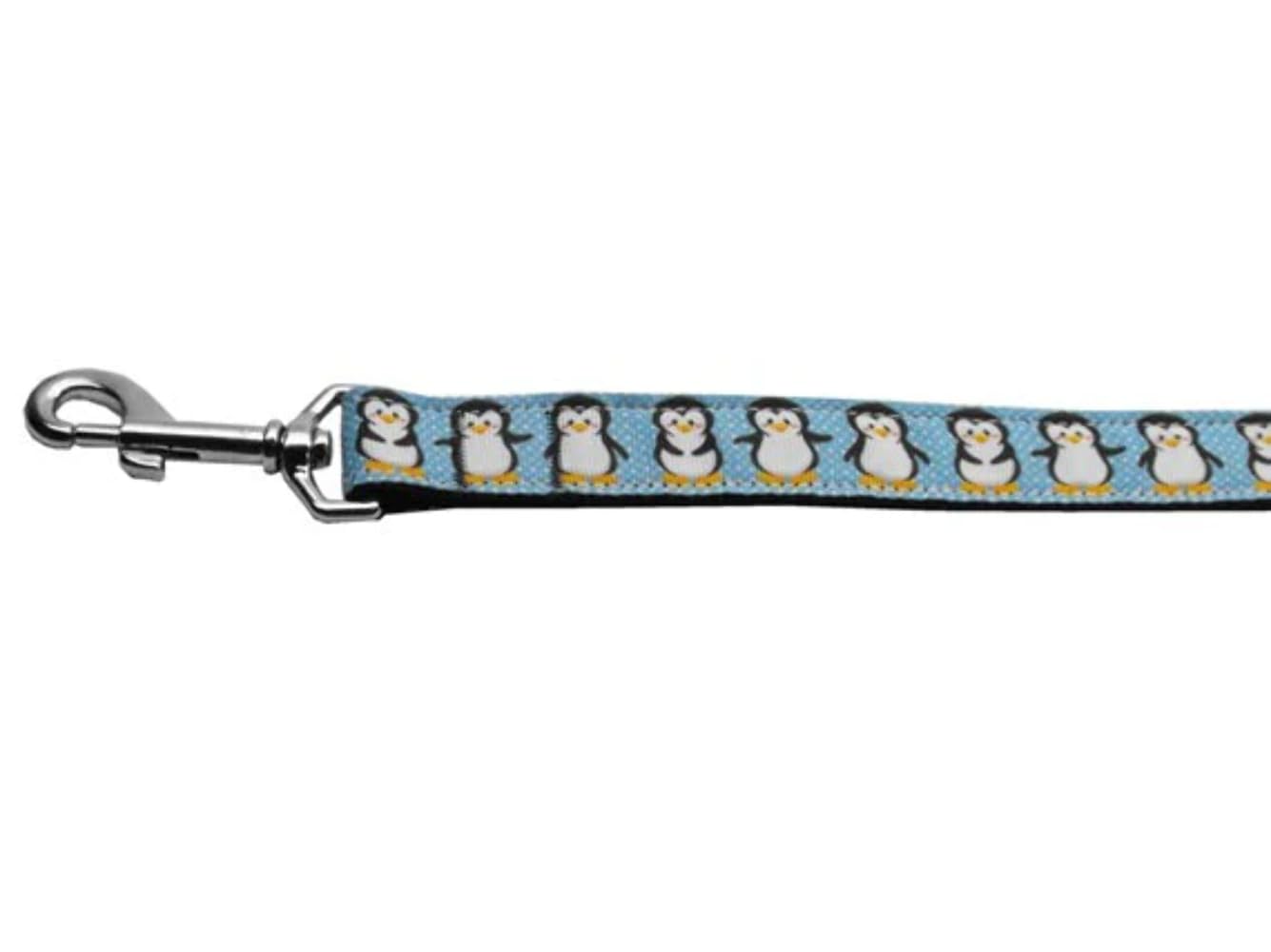 Christmas Pet Dog & Cat Nylon Collar Or Leash, 'Penguins' Lg Collar