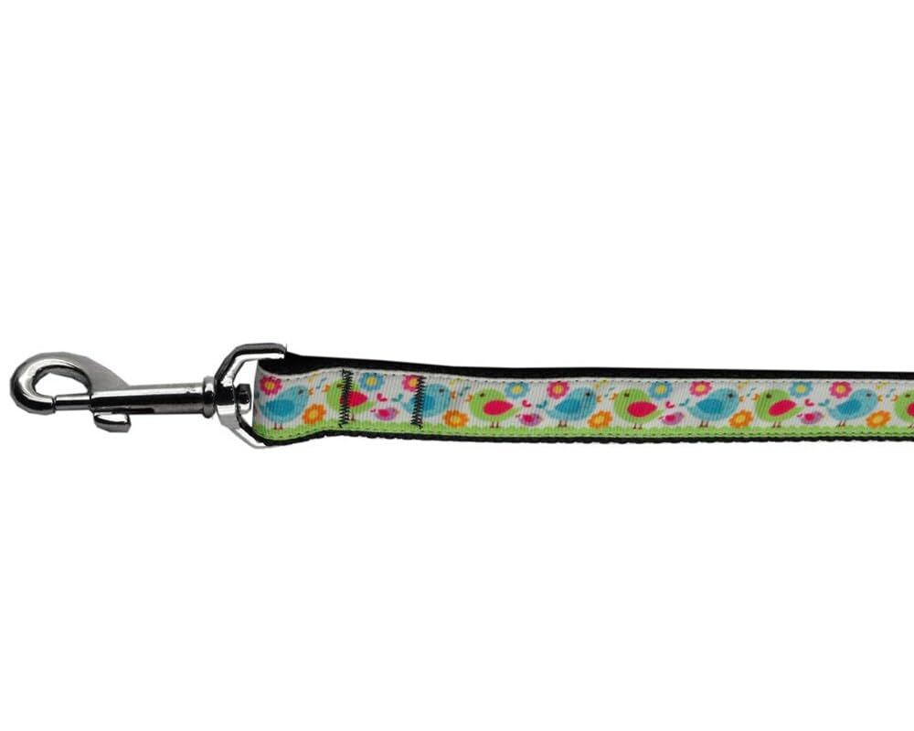 Pet Dog & Cat Nylon Collar or Leash, "Chirpy Chicks" 3/8" w x 4 ft. leash