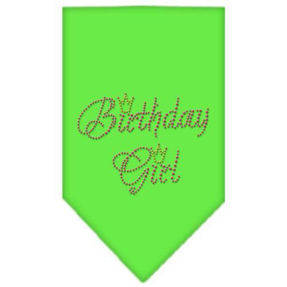 Mirage Pet Products Birthday Girl Rhinestone Bandana, Small, Black