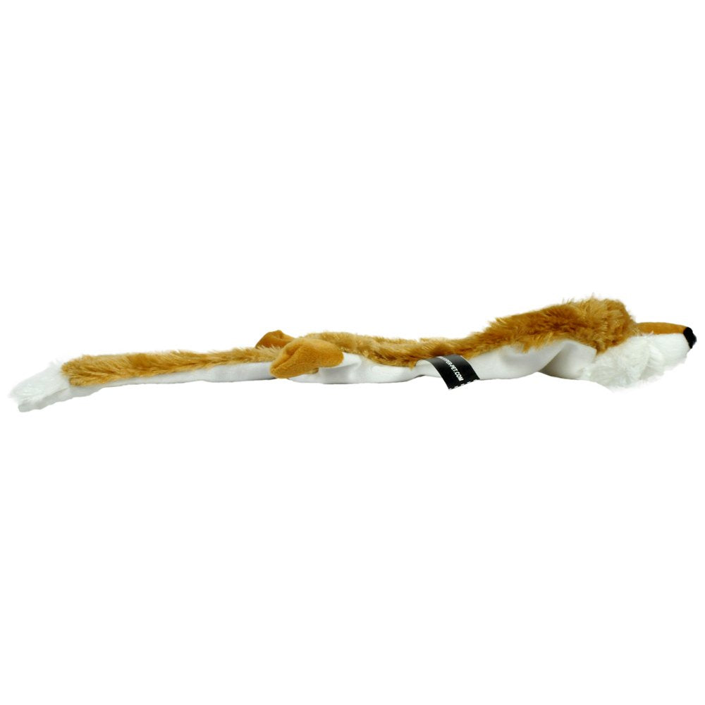 Hyper Pet Critter Skinz Fox Plush Dog Toy with Squeaker, Large