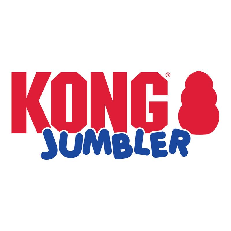 Kong Jumbler Ball - Interactive Dog Toy For Dog & Puppy Playtime - Fetch Toy With Tennis Ball - Dog Supplies For Engaging Play (Medium/Large)