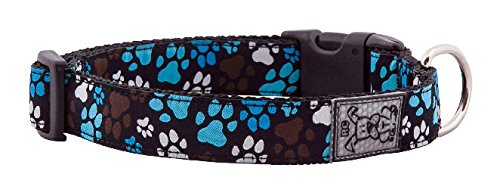 Rc Pets 1 Inch Adjustable Dog Clip Collar, Large, Pitter Patter Chocolate