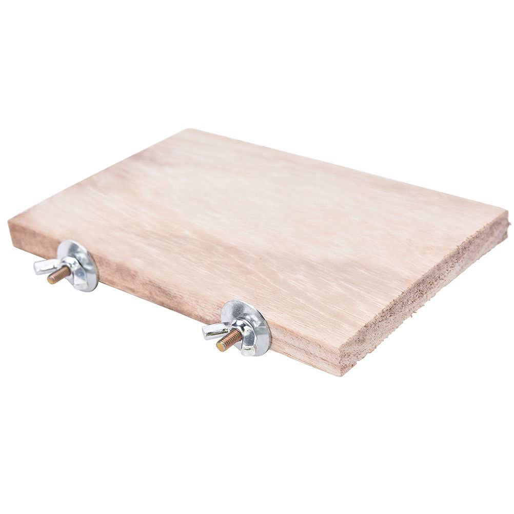 Coscosx 3Pcs Pet Parrot Bird Cage Perches Square Wooden Stand Platform Budgie Toys Bird Tree Perches For Parakeets