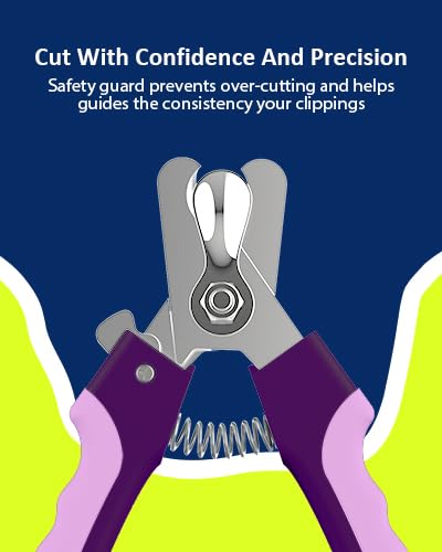 Wepet Dog Nail Clippers U10.1, Dog Nail Trimmer Large Breed With Quick Sensor, Razor Sharp Blade Professional Pet Nail Clipper W