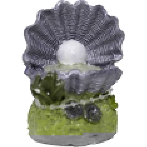 Blue Ribbon Pet Products Ee-1902 1.75 X 1.75 X 2.25 In. Exotic Environments Open Clam With Pearl