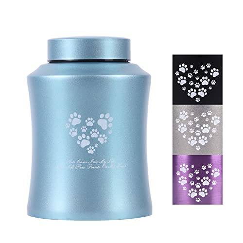 Stainlee Steel Pet Urns,Premium Urns For Dog And Cat Ashes,Paws Engraved Dog Urn For Ashes,Cat Creamtion Urn For Ashes,Pet Urn For Large Dog