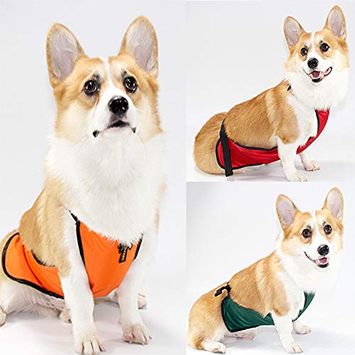 Kelendle Warm Pet Belly Vest - Dog Belly Cover Protector Harness - Waterproof Pet Costume for Short Leg Female Dogs & Puppies