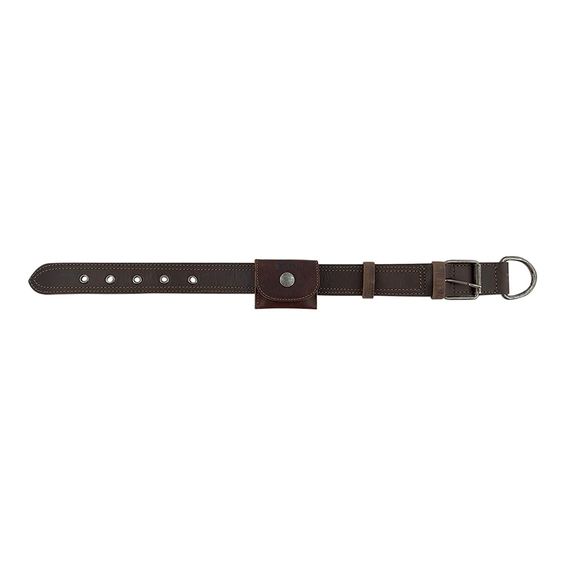 Taco Dog, Dog Tag Silencer Handmade From 100% Full Grain Leather - Durable Pouch With Button Snap Closure That Attaches To Colla