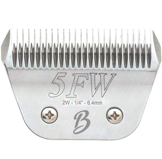 Bucchelli Detachable A Series Wide 5F Blade Dog Grooming Cuts Length 1/4'' - 6.4Mm Japanese High Carbon Steel Wide 6.4 Mm Clippe