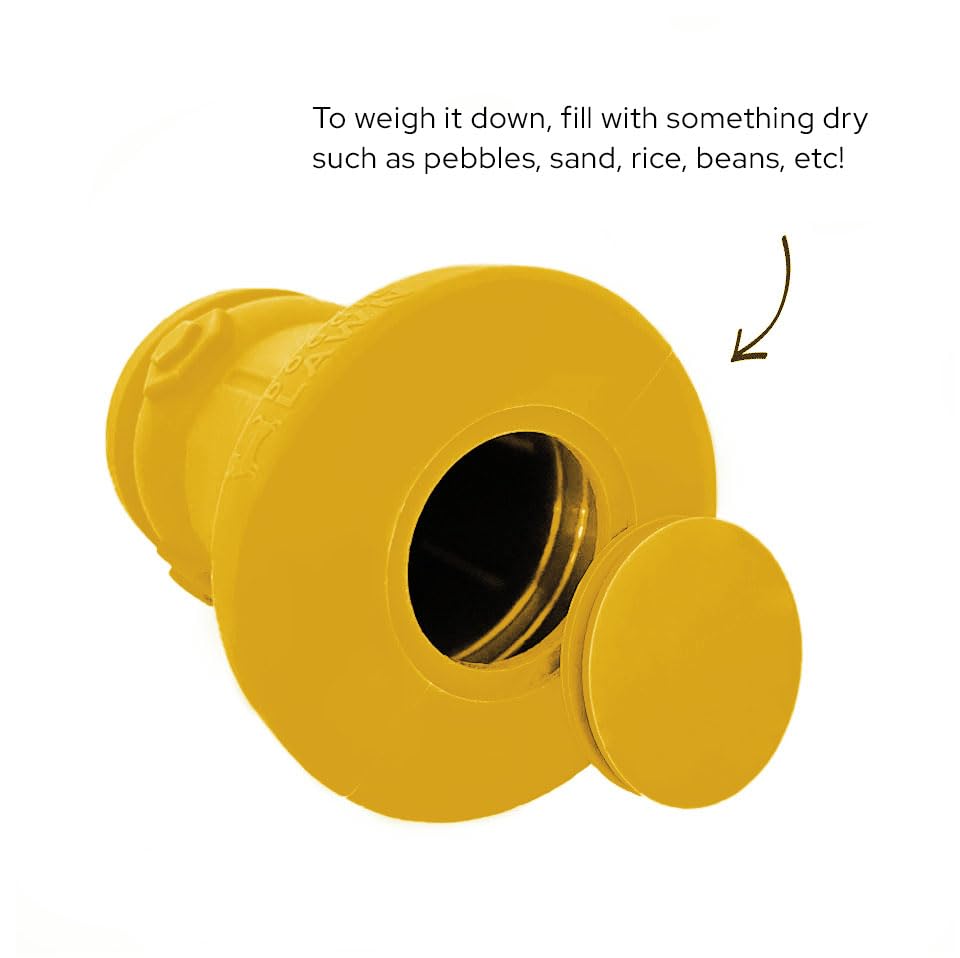 Bark Potty Small Dog Fire Hydrant - 4x7" Yellow Silicone Potty Training Aid for Breeds Under 10lbs