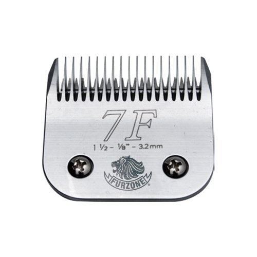 FURZONE Detachable Blade - Size 7F Blade 1/8'', Made of Durable Japanese Steel, Compatible with Most Andis, Oster, Wahl A5 Clipp