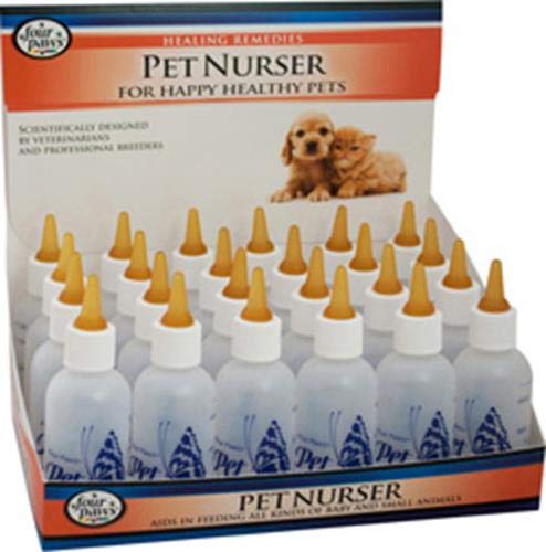 Four Paws Pet Products 24-Pack Nurser Bottles, 2-Ounce
