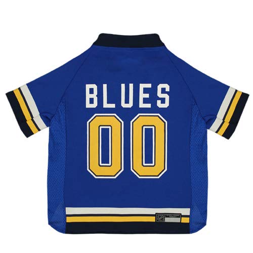 Pets First NHL ST.Louis Blues Jersey for Dogs & Cats, X-Small. - Let Your Pet be a Real NHL Fan!
