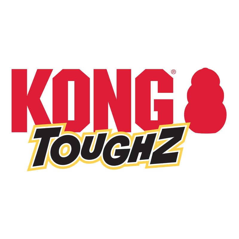 KONG Toughz Durable Plush Dog Toy - Long-Lasting Soft Chew Toy for Aggressive Chewers, Safe & Interactive for Dogs (Pup)