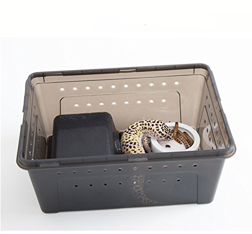 Hypeety Reptile Hide Box, Small Animal Hideaway, Hides With Texture Help Peeling, For Snakes, Lizards, Leopard Gecko (S)
