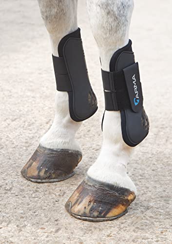 Arma Open-Front Boots (Black/Black, Pony)