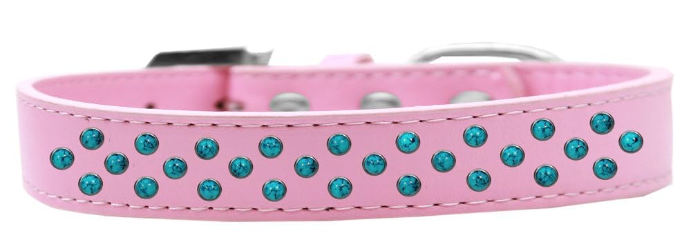 Dog, Puppy & Pet Fashion Collar, Southwest Turquoise Pearl Rimsets Sprinkles Light Pink 18