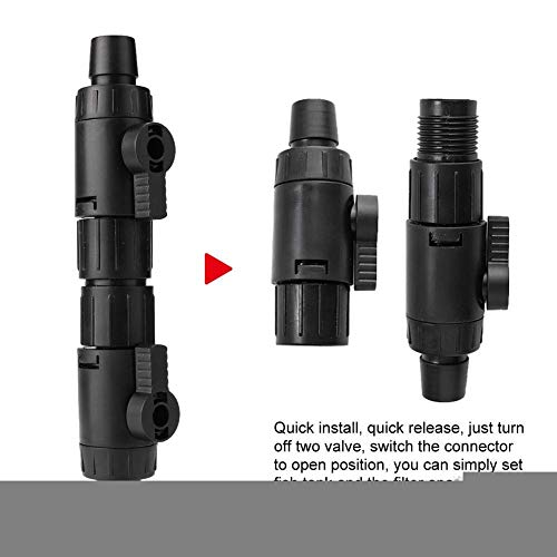 Hffheer Aquarium Hose Valve Fishbowl Water Control Valve Quick Release Connector For Aquariums And Fish (16Mm)