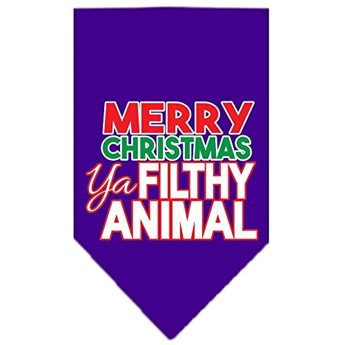 Mirage Pet Products 66-161 SMBR Ya Filthy Animal Screen Cocoa Print Bandana, Small