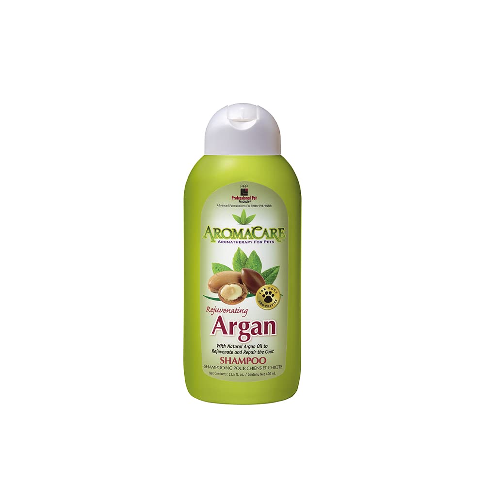 Ppp Aromacare Rejuvenating Argan Shampoo For Dogs - Repairs Dry And Brittle Coats - Leaves Fur Silky & Shiny - 13.5 Fl Oz.