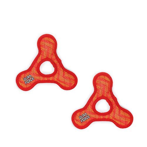 Duraforce-Triangle Ring- Squeakers - Multiple Layers. Made Durable, Strong & Tough. Interactive Play Dog Toy (Tug, Toss & Fetch)