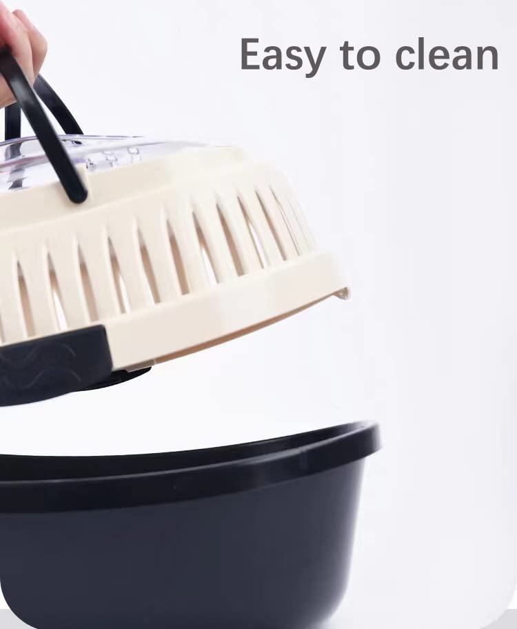 Kameiou Sky Blue Travel Small Animal Hamster Hedgehog Guinea Pig Cage Carrier For Hamster Hedgehog Ferret Guinea Pig Carrier Tra