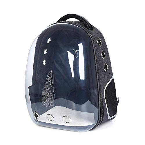 Pet Guard Breathable Pet Cat Dog Puppy Carrier Travel Bag Space Astronaut Capsule Backpack (Black)