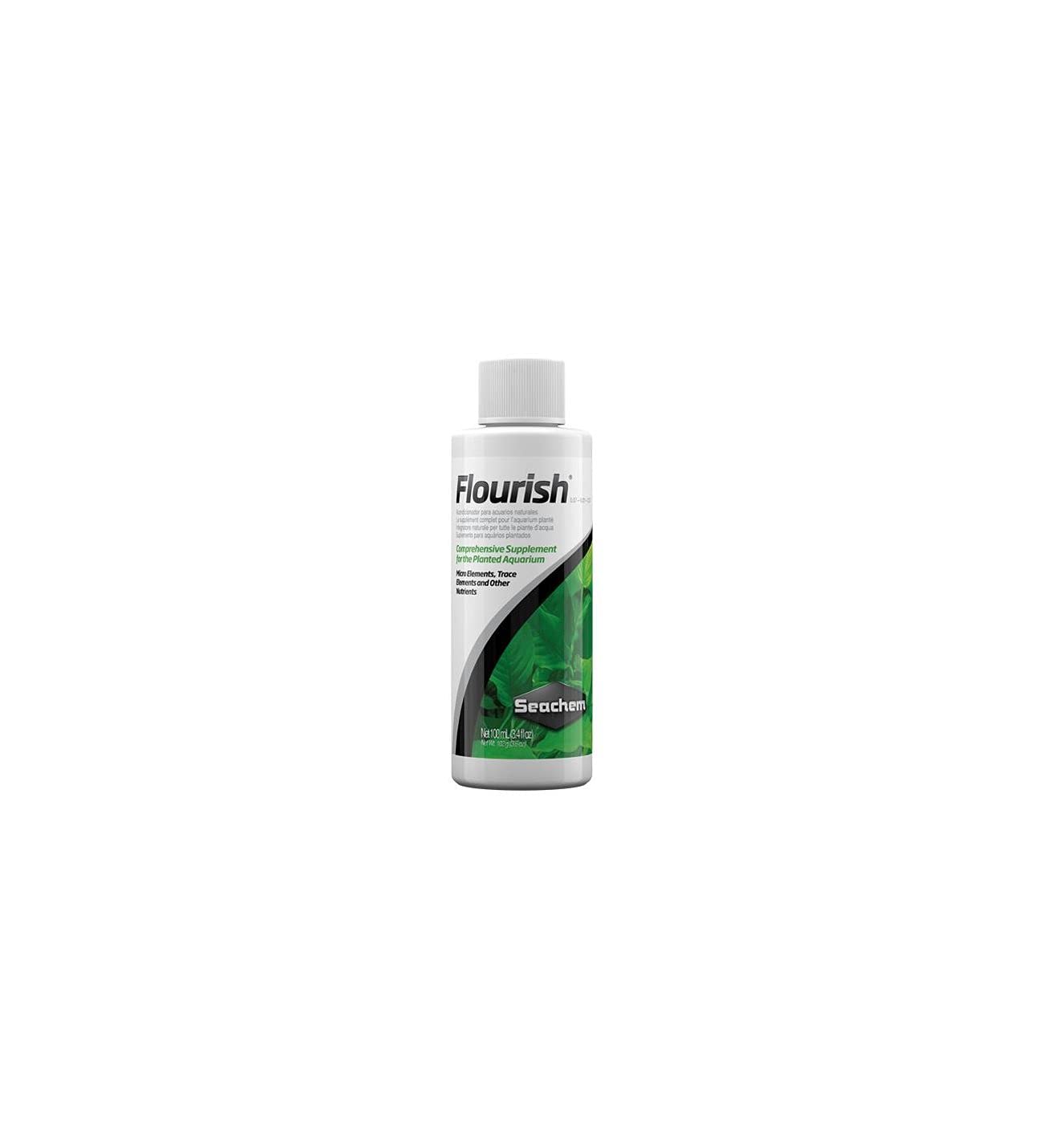 Seachem Flourish Freshwater Plant Supplement - Aquarium Element and Nutrient Blend 100 ml, (Model: 515)