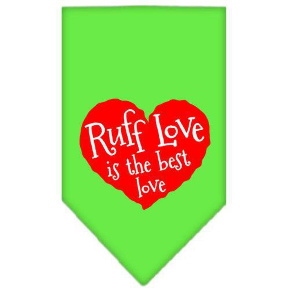 Mirage Pet Products Ruff Love Screen Print Bandana for Pets, Small, Black