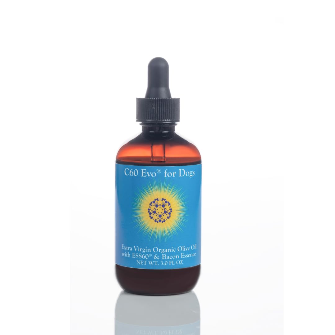 C60 Evo Dog Supplement, Pure ESS60 in Extra Virgin Olive Oil for Dogs, All-in-One Dog Immune Supplement, Dog Joint and Energy Su