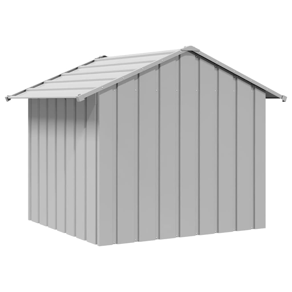 vidaXL Dog House Grey Galvanized steel 51.6 x 39.8 x 40.2 in Dog House