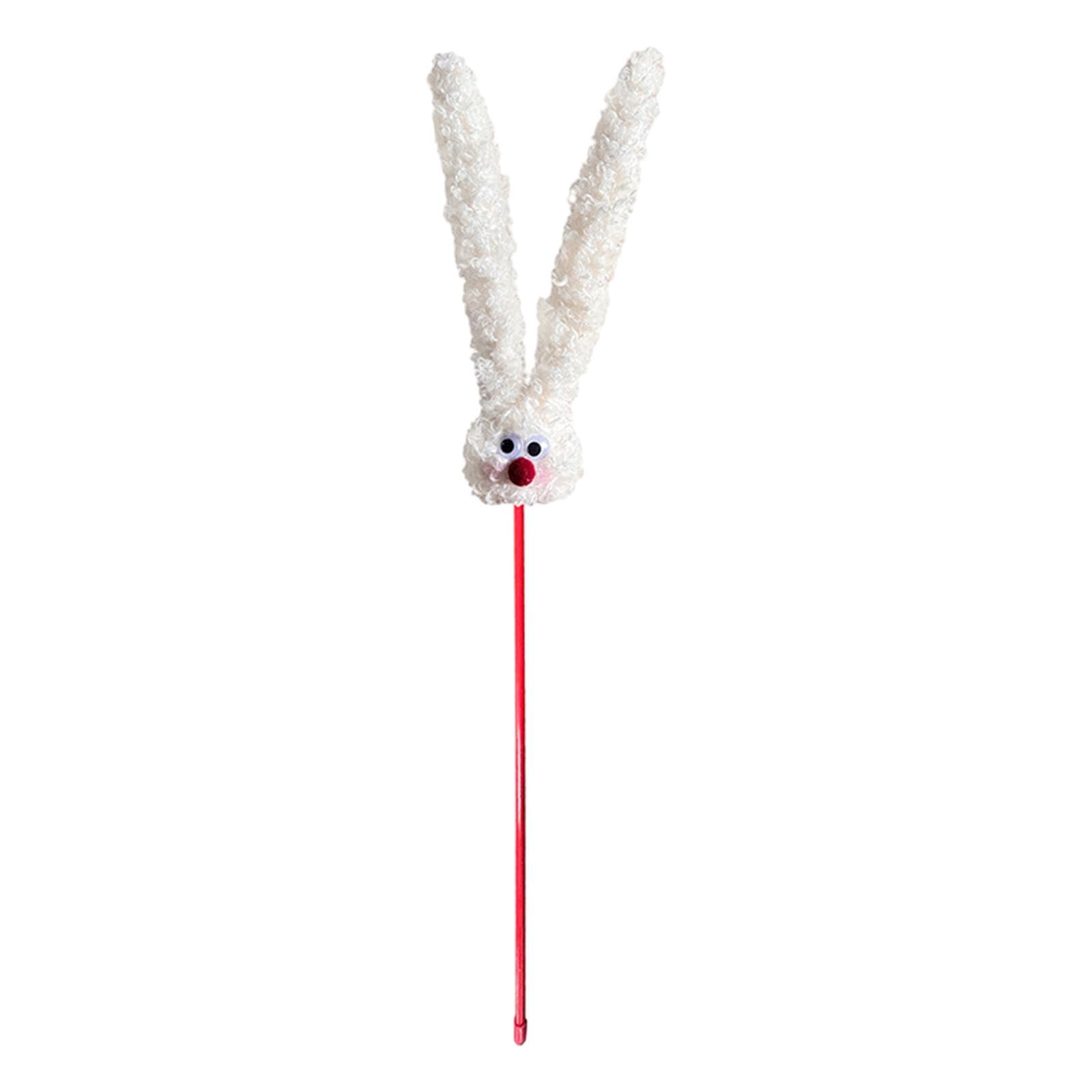 Enakshi Plush Rabbit Cat Teaser Toys Entertaining For Bored Indoor Cats Cat Toy | Pet Supplies | Cat Supplies | Toys